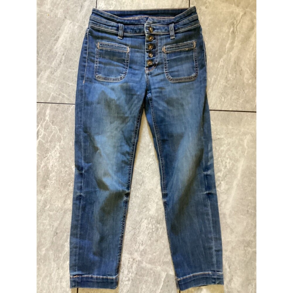 Pilcro Women's High Rise Blue Jeans